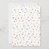 Het is een Sprinkle Baby shower Invitation kaart b (Achterkant)