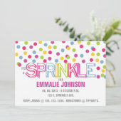 HET IS EEN SPRINKLE INVITATIE KAART (Staand voorkant)
