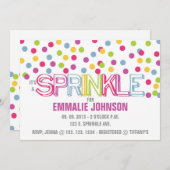HET IS EEN SPRINKLE INVITATIE KAART (Voorkant / Achterkant)