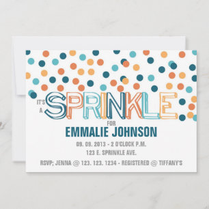 HET IS EEN SPRINKLE INVITATIE KAART