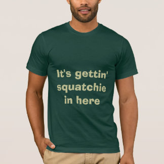 Het is een squatchie in het T-shirt van Squatchin