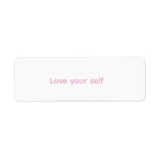Het is een sticker om zelfliefde aan te moedigen