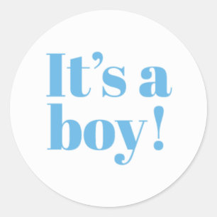 Het is een Sticker van een Baby shower.