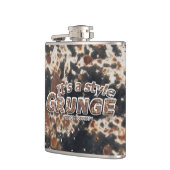 Het is een stijl GRUNGE Rusty Letters Heupfles (Links)