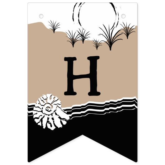 Het Is Een Strandfeestje Gefeliciteerd Vlaggetjes (Tweede vlag)