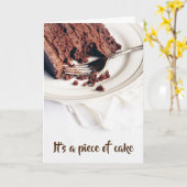 Het is een stuk taart, je kunt je taart niet hebbe kaart (Gele Bloem)