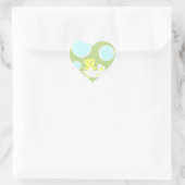 Het is een Teddy Bear Baby shower Hart Sticker (Tas)