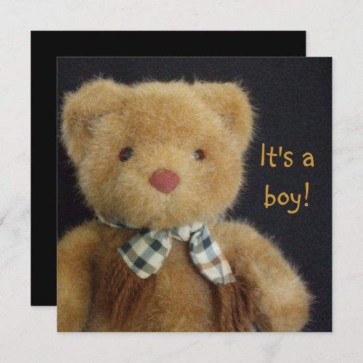 Het is een Teddy Bear. Kaart (Voorkant / Achterkant)