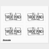 Het is een Throat Punch Kinda Day Sticker (Vel)