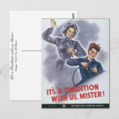 Het is een traditie met ons, meneer! briefkaart (Voorkant / Achterkant)