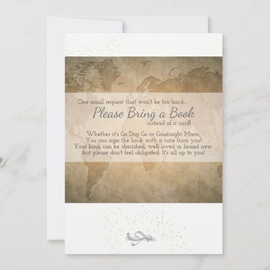 Het is een tweeling! uitnodiging tot baby shower (Achterkant)