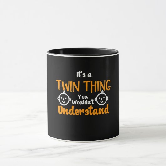 Het is een tweelingse Mok mooi design (Midden)