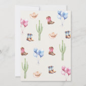 Het is een Twins Baby shower Invitation Kaart (Achterkant)