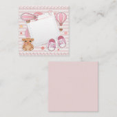 Het is een uitnodiging voor een meisje/Baby shower (Voorkant / Achterkant)