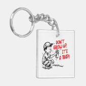 Het is een val sleutelhanger (Voorkant Links)