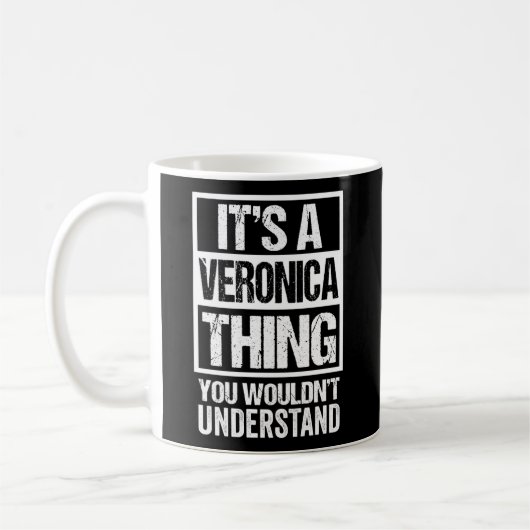 Het is een Veronica ding dat je eerst niet zou beg Koffiemok (Links)