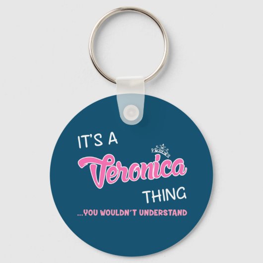 Het is een Veronica ding dat je naam niet zou begr Sleutelhanger (Voorkant)