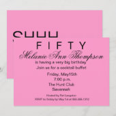 Het is een verrassende uitnodiging van 50ste verja (Voorkant / Achterkant)