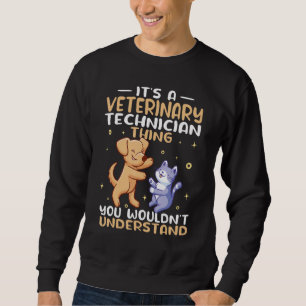 Het is een veterinaire technicus ding vrouwen scha trui