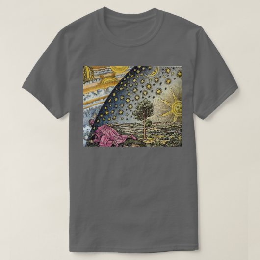 Het is een vlakke Aarde na al Flammarion Woodcut T T-shirt (Design voorkant)