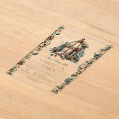 Het is een vrolijk klein kerstfeest uitnodiging acryl uitnodigingen (Laagn)