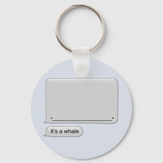 Het is een walvis sleutelhanger (Voorkant)