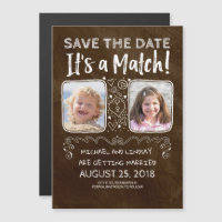 Het is een wedstrijd - Grappig Save the Date Foto