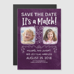 Het is een wedstrijd - Grappig Save the Date Foto Magnetische Uitnodiging