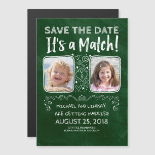 Het is een wedstrijd - Grappig Save the Date Foto Magnetische Uitnodiging