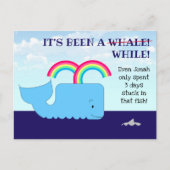 Het is een Whale Sunday School herinnering geweest Briefkaart (Voorkant)