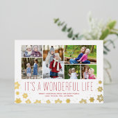 Het is een wonderbaarlijk leven MultiPhoto Folie K Folie Feestdagenkaart (Staand Voorkant)