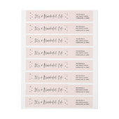 Het is een Wonderful Life Wraparound Address Label (Vel)