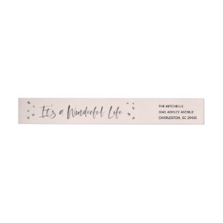 Het is een Wonderful Life Wraparound Address Label