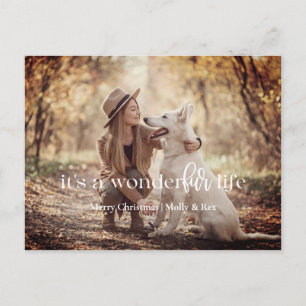 Het is een WonderFUR Life: Pet Christmas Briefkaar Feestdagenkaart