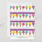 Het is een zomers-Ice-wedstrijd-uitnodiging Kaart (Achterkant)