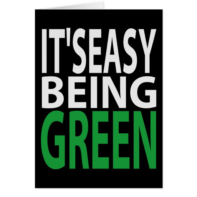HET IS EENVOUDIG OM GROEN TE WORDEN (Voorkant)