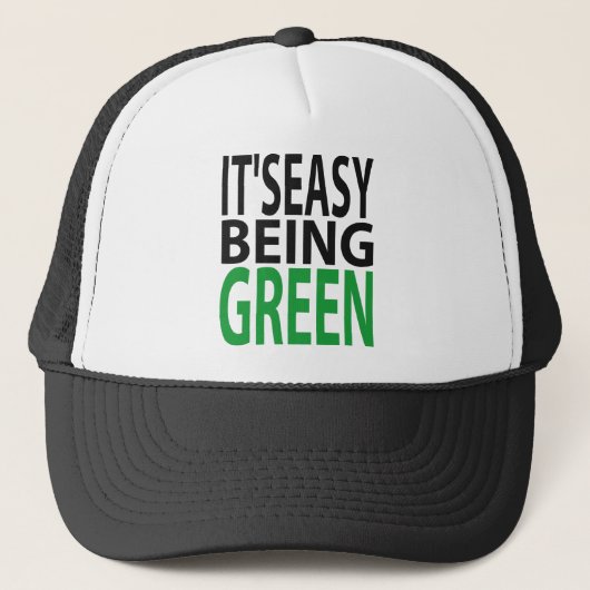 HET IS EENVOUDIG OM GROEN TE WORDEN TRUCKER PET (Voorkant)