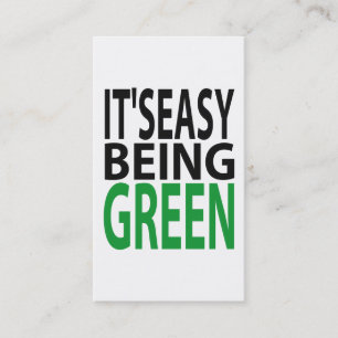 HET IS EENVOUDIG OM GROEN TE WORDEN VISITEKAARTJE