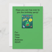 Het is eindelijk mijn verjaardag 29 feb kikker Con Kaart (Achterkant)