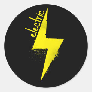 Het is Electric. Ronde Sticker
