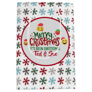 Het Is Emotioneel Kerstmis Funny Emoji Medium Cadeauzakje