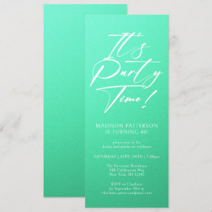 Het is feestdag 40e verjaardag Eenvoudige legant Kaart