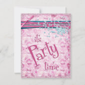 Het is feestelijke Fancy roze cupcake-uitnodiginge Kaart (Voorkant)