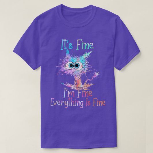 Het is fijn dat alles fijn is... t-shirt (Design voorkant)