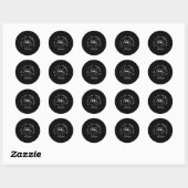 Het is fijn dat je alles in orde hebt ronde sticker (Vel)