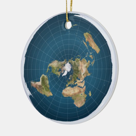 Het is Flat.  Nee, echt. Keramisch Ornament (Links)