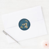 Het is Flat.  Nee, echt. Ronde Sticker (Envelop)
