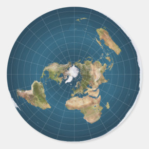 Het is Flat.  Nee, echt. Ronde Sticker