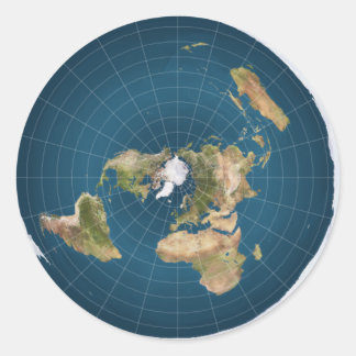 Het is Flat.  Nee, echt. Ronde Sticker