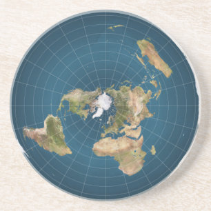 Het is Flat.  Nee, echt. Zandsteen Onderzetter